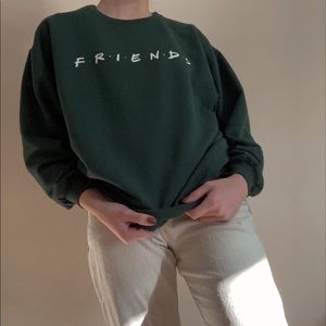Green friends crewneck